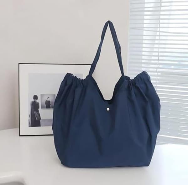 Ekstra stor sammenleggbar handlepose - Multifunksjonell totebag og strandveske