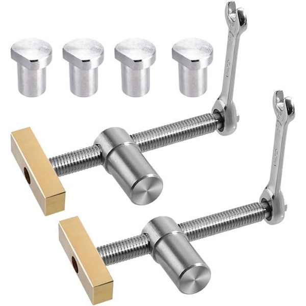 Pakk hurtigklemmer for arbeidsbenk med 4 benkeknekt for 20 mm hull, hurtigklemmer