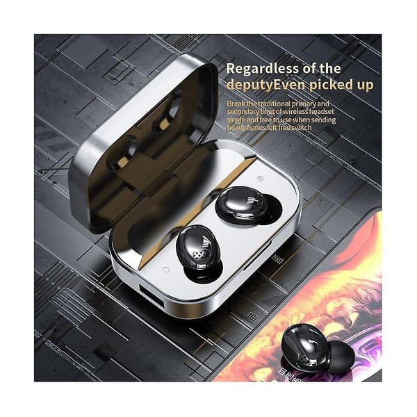 Yd04 Trådløse Bluetooth-hovedtelefoner Led Digital Display Headset In-ear Bluetooth 5.3 Headset Sport