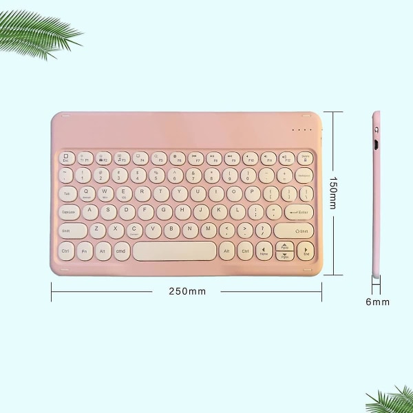 Ultra Tynd Retro Bluetooth Tastatur