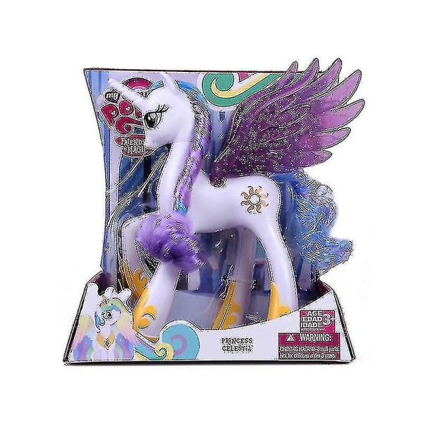 Ny 22cm My Little Pony Venskab Er Magisk Prinsesse Celestia Cadance Luna Actionfigur Dukke Rarity with box