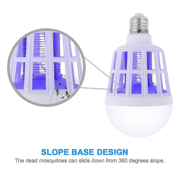 Elektronisk insektsmyggdödande lampa 2 i 1 Uv Led elektronisk