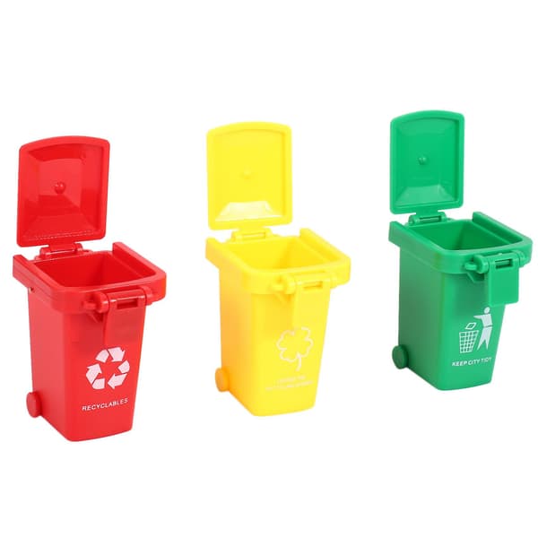 Leksaksfordon Sopbils Sopbilar, 3-pack Leksakssopbils Reservdelar, Simulerade Sopor