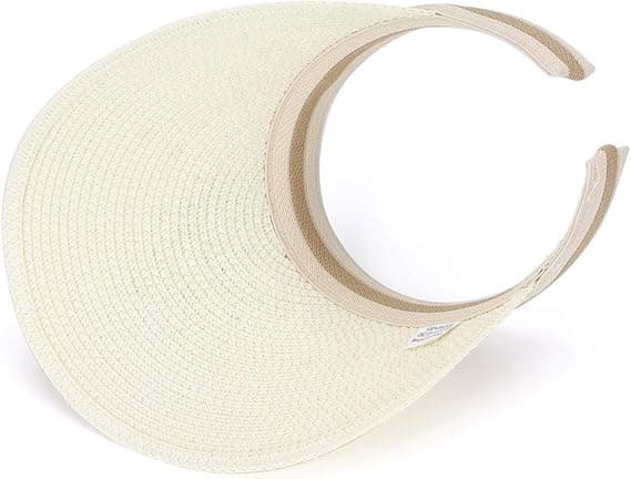 Dame Stor Bred Skygge Strand Halm Golf Solhat Sommerhat White