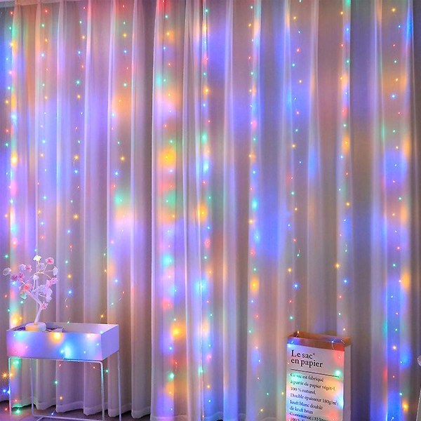 300 LED-ljusslinga USB vattentät fe-kopparljus fjärrkontroll väggdekor blinkande lampa för fest bröllop multi