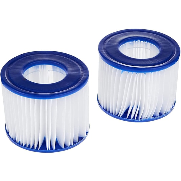 Badestampfilterpatron VI for alle Lay-Z-Spa-modeller - 1 x tvillingpakke (2 filtre)
