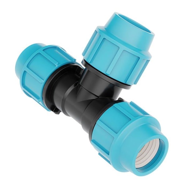 VVS-fittings til vandrør, 20 mm prop, 16 bar, maks. temperatur 45 °C, kompressionsfittings