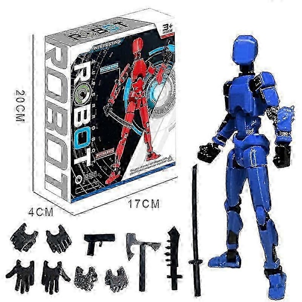 T13 Multi-ledade Actionfigurer, Titan 13 Actionfigur Blue
