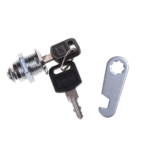 1 sæt 2 nøgler Cam Lock skab postkasse skuffe skab lås Hjem Hardware