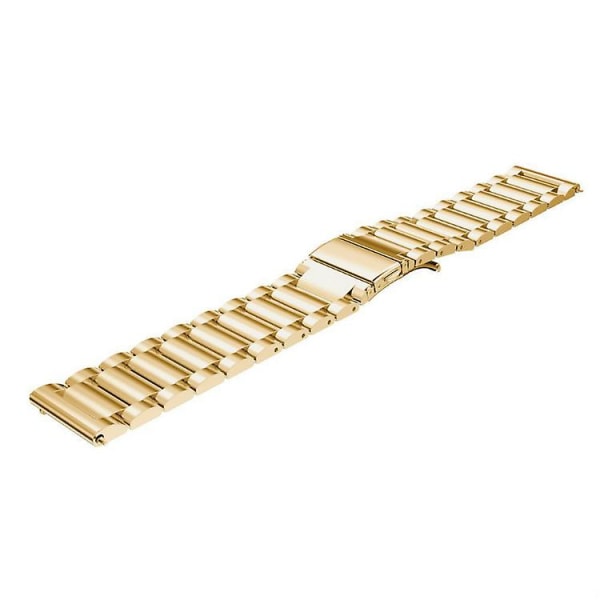 20mm Three Beads ruostumattomasta teräksestä valmistettu kellon hihnan vaihtohihna Garmin Move Luxe / Move Style / Move 3 / Move Venu - hopea Gold