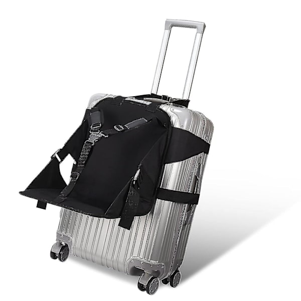 Resväska med sits, åkbar resväska för barn, handbagage med sits, hopfällbar resbarnstol, bärsele för handbagage