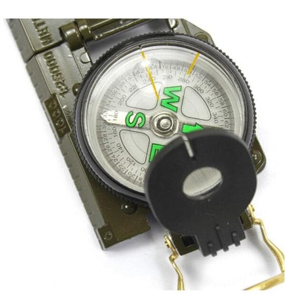 Militærkompas med tritium, aluminium, linsekompas