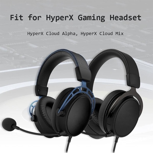 Flettet kabelforlengelseskabel for HyperX Cloud Headset-kabel demp volumkontroll B