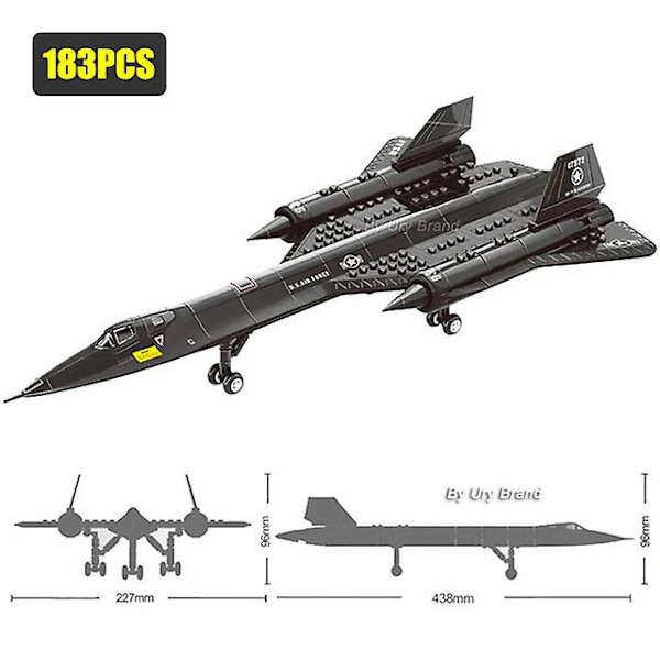 Militär Armé Flygplan Jet Warcraft J-15 Eagle Fighter Morden Warplane Set Flygplansmodeller Byggklossar Leksaker För Pojkar - Klossar - 183PCS Without Box