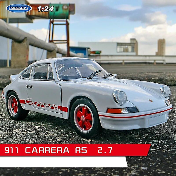 Welly 1:24 Porsche 911 Gt3 Rs Blå Bil Legetøjsbil Model Simulering Bil Dekoration Samling Gave Legetøj Die Casting Model Dreng Legetøj 911 RS 2.7
