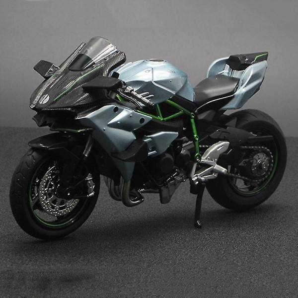 1:12 H2 R Moottoripyörän Seosmallilelu Musta Ninja H2r Moottoripyörä Irrotettava Musta