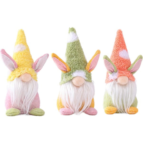 Påsk Gnome Bunny med påskägg, inomhus vårdekoration