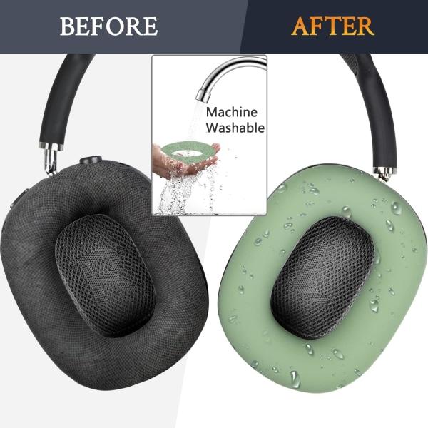 Skyddande set för AirPods Max, fodral + TPU-fodral + silikonskydd, svettåligt tillbehör, lätt att tvätta, reptåligt