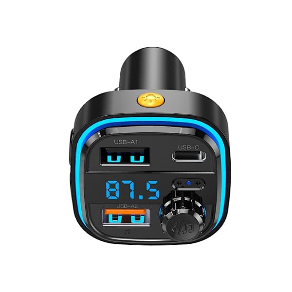 XO sender FM BCC08 Bluetooth MP3 biloplader 3.1A sort