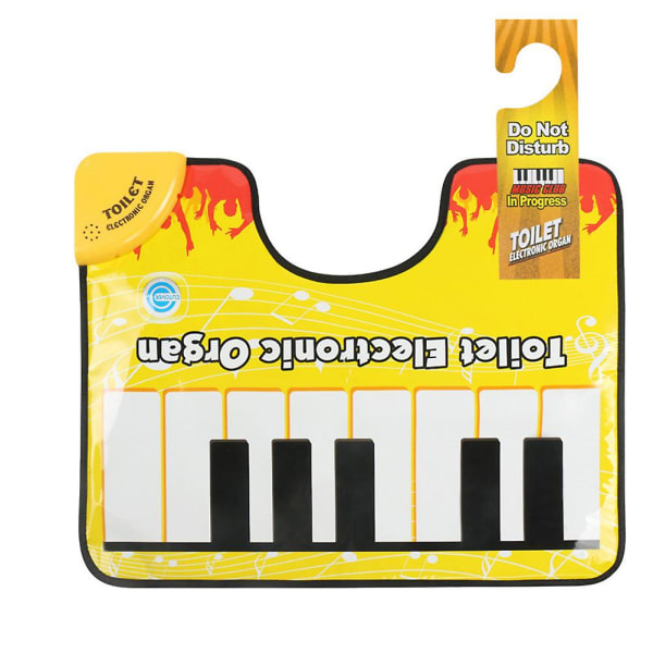 Toalett Piano Keyboard Musikfilt Matta Elektronisk leksak Vattentät för vuxna barn