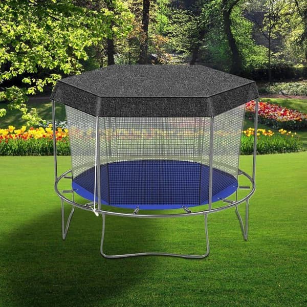 Trampolinskydd, 305 cm solskydd för studsmatta, UV-beständigt - för studsmattor med 8 stolpar