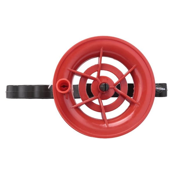 100m strenglinje med rødt hjul