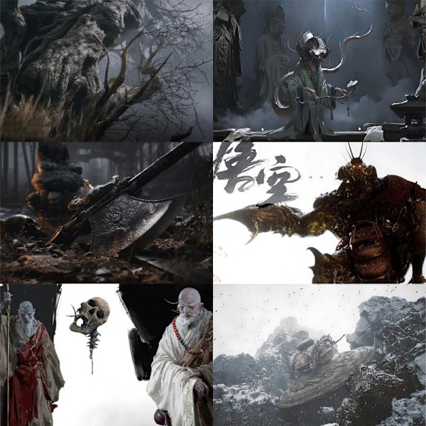 60 Musta Myytti Wukong -pelin oheistarrat, matkapuhelimen kotelo, muistikirja, matkalaukku, vesikupin koristetarrat