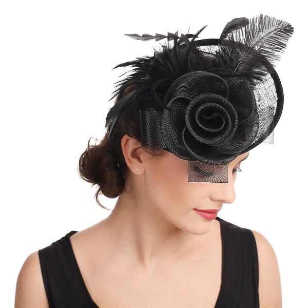 Kukka Sulka Pääpanta Fascinator Hääpäähine Naiset Kilpailu Royal Ascot Häät