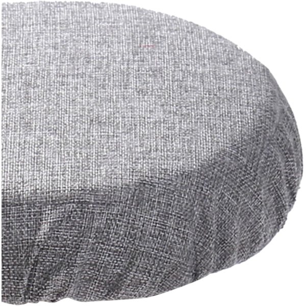 Hopfällbar pallkudde Sittdyna för stol Teleskopisk pallkudde Inomhus Utomhus Stadion Pallöverdrag Rund för ryggsäckssovrum Gray Imitation linen