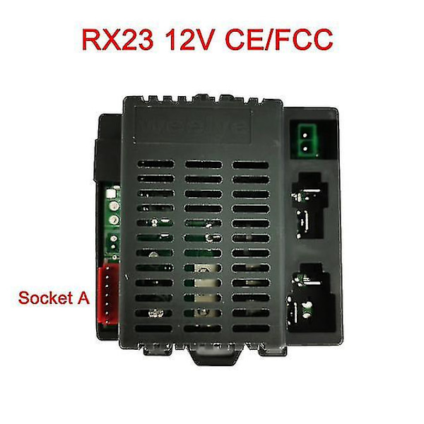 Elektrisk lekebil for barn med Bluetooth-fjernkontroll, kontroller med myk start-funksjon 2.4g Bluetooth-sender [xc] RX23 A FCC