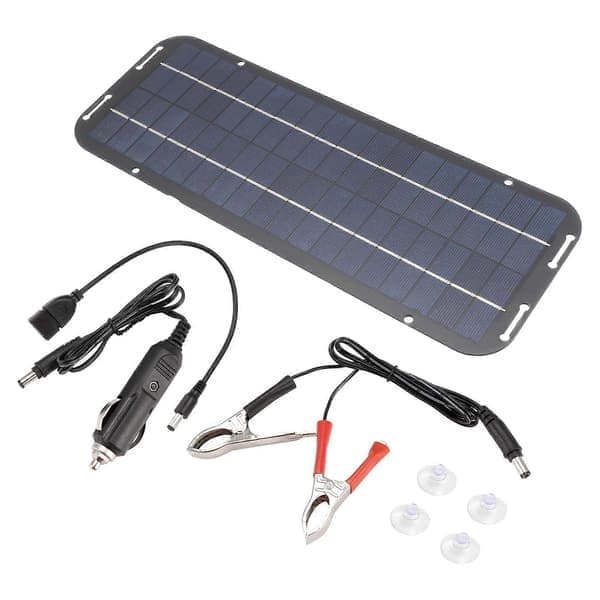 12V 60W Solcellepanel Lader Bil Motorsykkel Scooter Bærbart Solcellepanel Billader Batteri Effektiv Vedlikehold