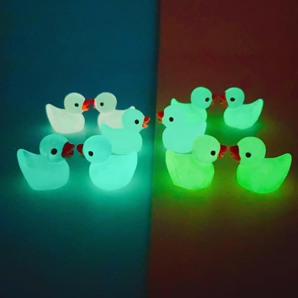 10 st Luminous Mini Resin Anka Bil Instrumentpanel Leksaker Dockor Figurer
