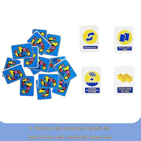 48 stk. Tetra Tower Balance Stacking Blocks Game, 100% nyt