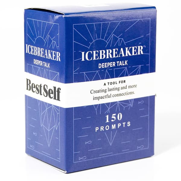 150 Engagerende samtaleemner Icebreaker Deeper Talk Deck af Bestself Conversation Party Board Game Fuld engelsk kortspil