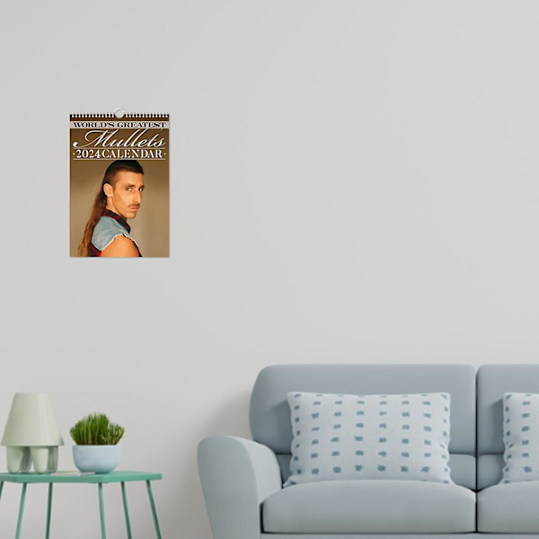 Sjovt kalender til 2024, den største Mullet-kalender i verden