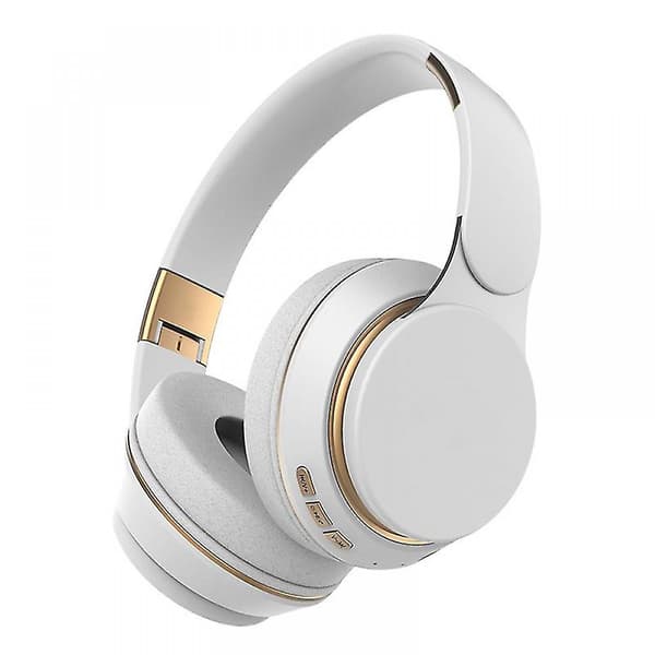 Trådlöst sportheadset Bluetooth-headset Subwoofer Stereo hopfällbart headset White