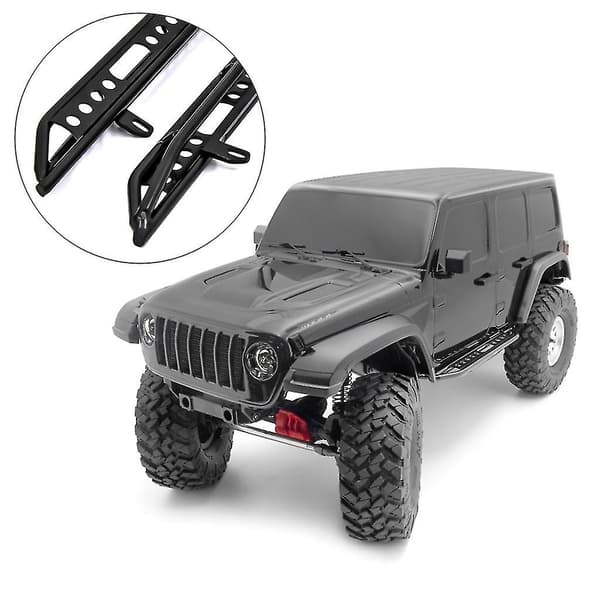 2 st metall sidopedaler för 1/10 Rc Crawler Car Trx4 Defender Bronco reservdelar