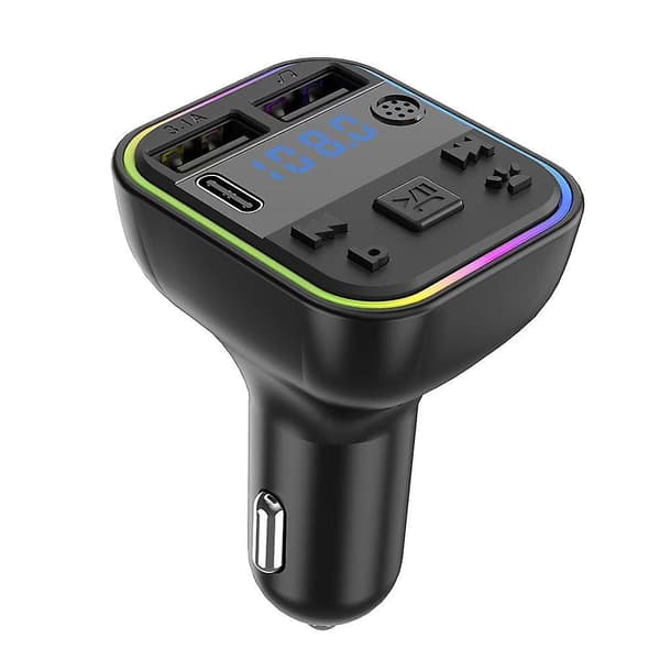 Handsfree Bluetooth Fm Transmitter Bil Kit Radio Mp3 Afspiller/usb Oplader