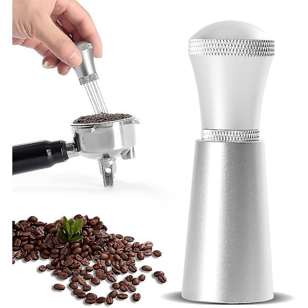 Wdt-verktøy, legering omrører fordeler, 0,3 mm tykk mindre stål 7 Wdt-verktøy espresso for barista silver