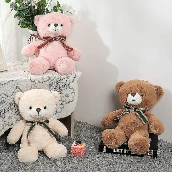 Sød Blød Teddybjørn Plyslegetøj Dukker Gave Til Børn 50cm Coffee