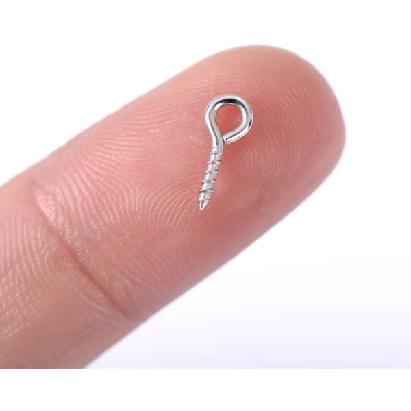 10 mm x 4 mm øjekroge i rustfrit stål til resin
