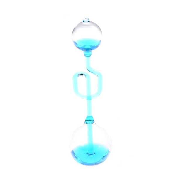 Kärleksmätare Handpanna termometer Spiralglas Science Energy Museum Leksakspresenter Blue