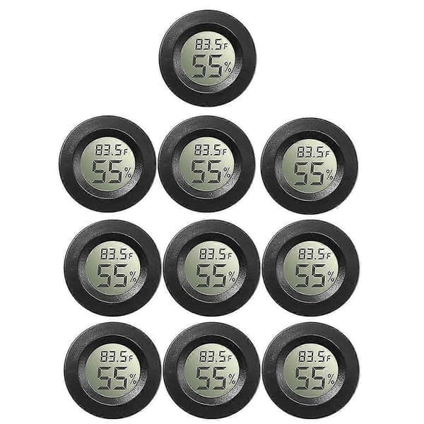10-pakning Mini Hygrometer Termometer Digital LCD-skjerm for Drivhus Barnehage Reptil Inkubator_Gode ting