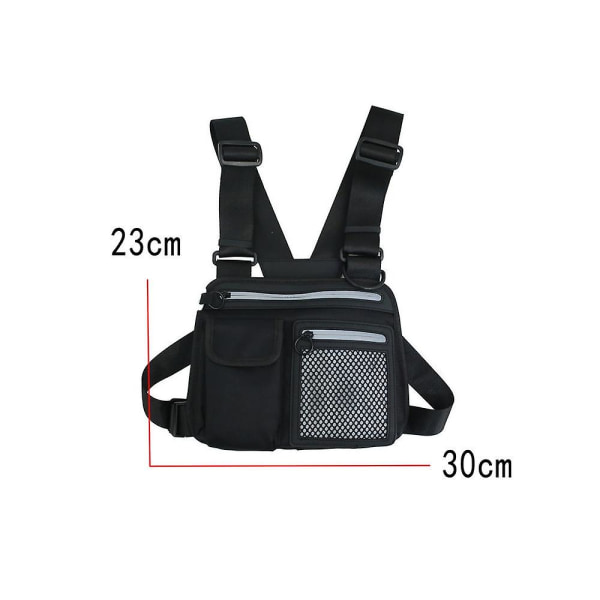 Sports Utility Chest Pack. Chest Bag With Builtin Phone Holder.for Workouts, Running & Hiking