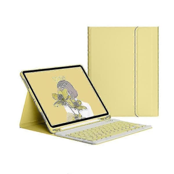 Fodral med tangentbord för iPad 9.7 tum 2017 2018 5:e 6:e generationen G Yellow