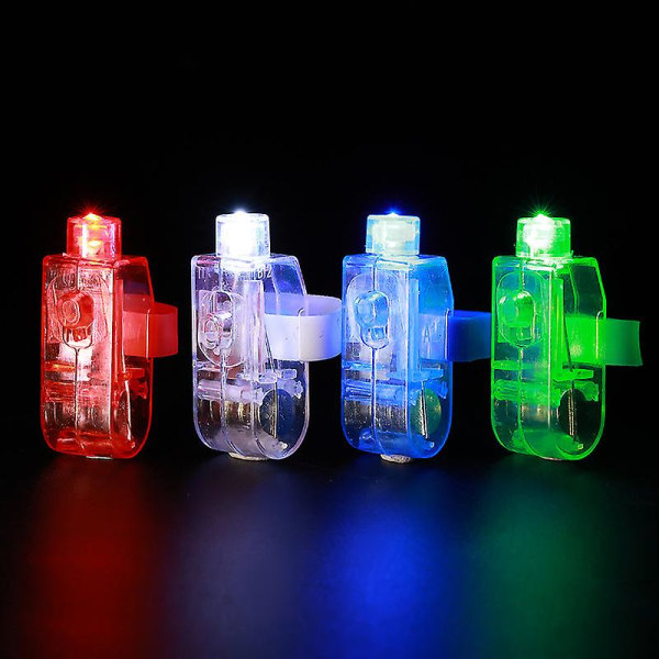 50 stk. LED-fingerlamper, LED-fingerlys, LED-fingertorch, LED-lyslegetøj, fingertorch, legetøj, festtilbehør