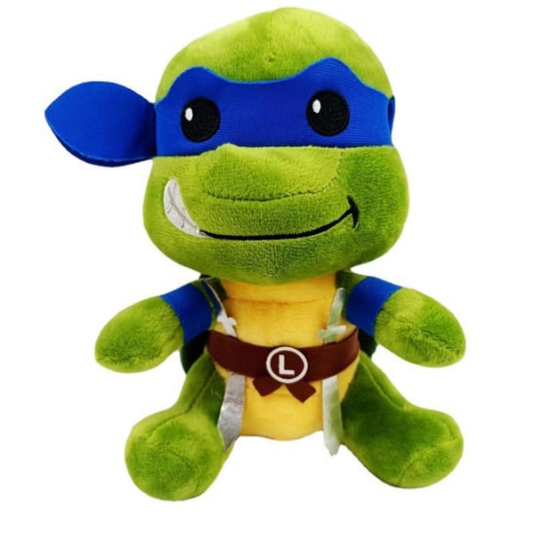 Teenage Mutant Ninja Turtles Plyschleksak, Samlarobjekt Sköldpadda Gosedjur Dockor För Barn Present - 8 Tum/20cm Blue