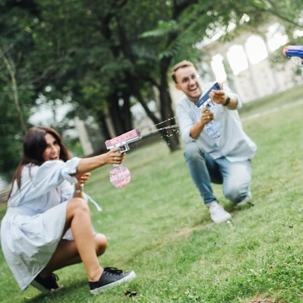 Elektrisk vattenpistol - Lång räckvidd - Rosa
