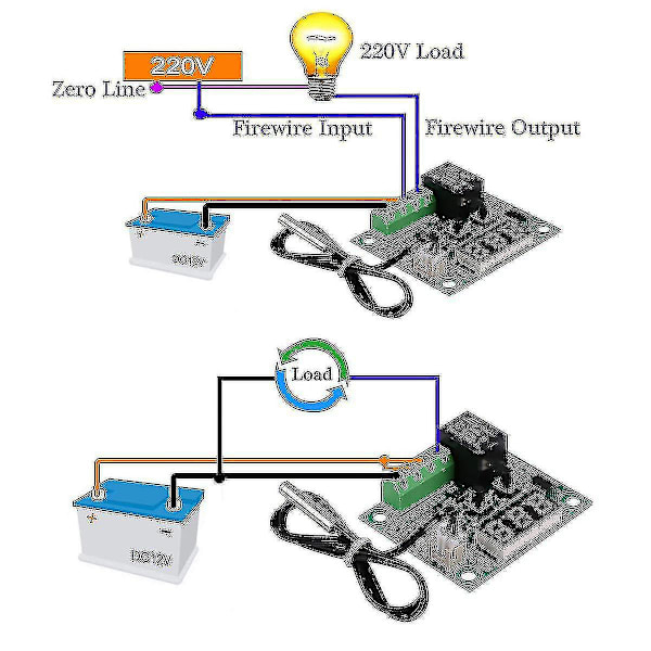4 stk. W1209 12v DC digital temperaturstyringsmodul, mikro digital termostat -50-110c elektronisk hy