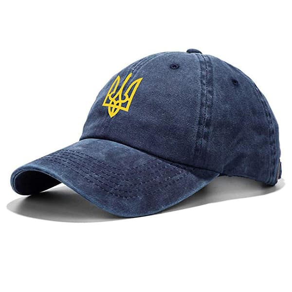 Klassisk Ukraine Denim Hat Med Metalspænde Retro Kasketter Behagelig At Bære B